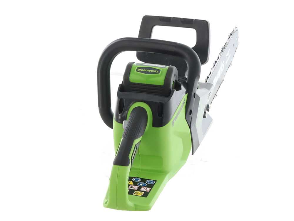 Greenworks GD40CS15 accu kettingzaag, zwaard 35 cm, 40 V 4 Ah zonder accu, detail 5