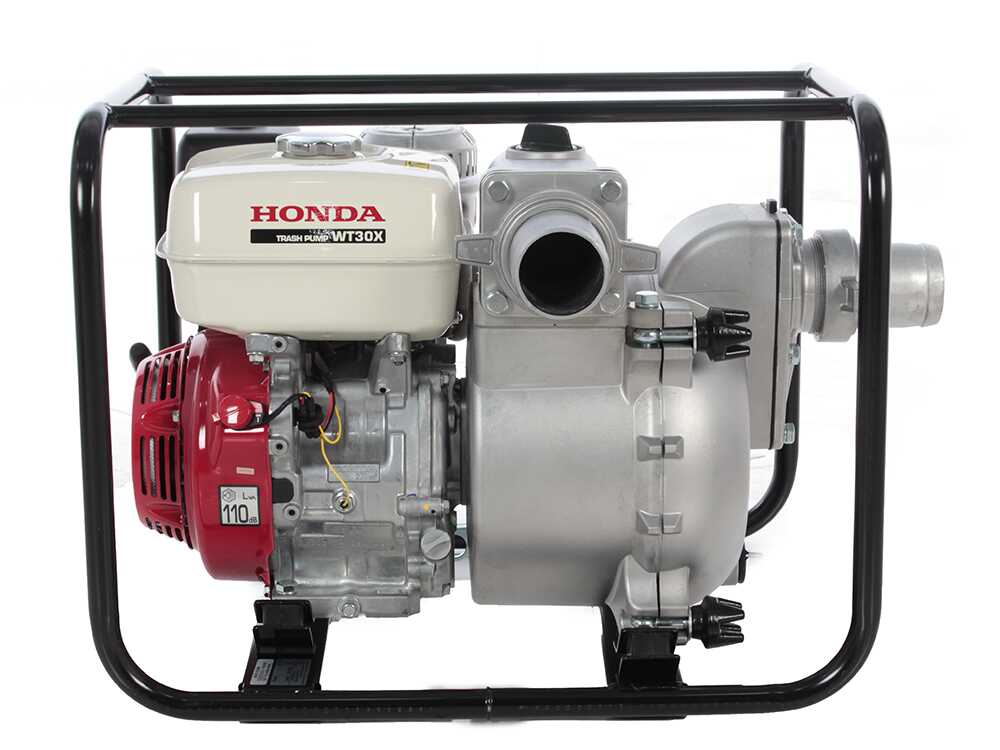 Honda WT30 benzine motorpomp voor vuil water, aansluiting 80 mm, detail 6