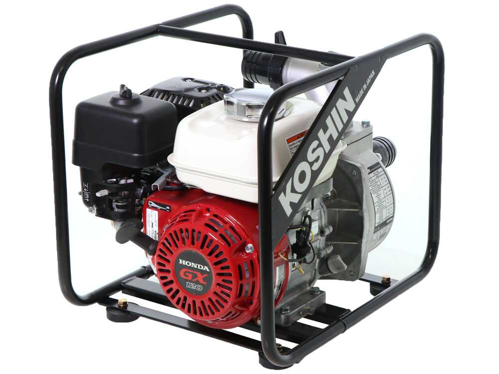 Oriental Koshin SEH-50X benzine motorpomp, detail 5