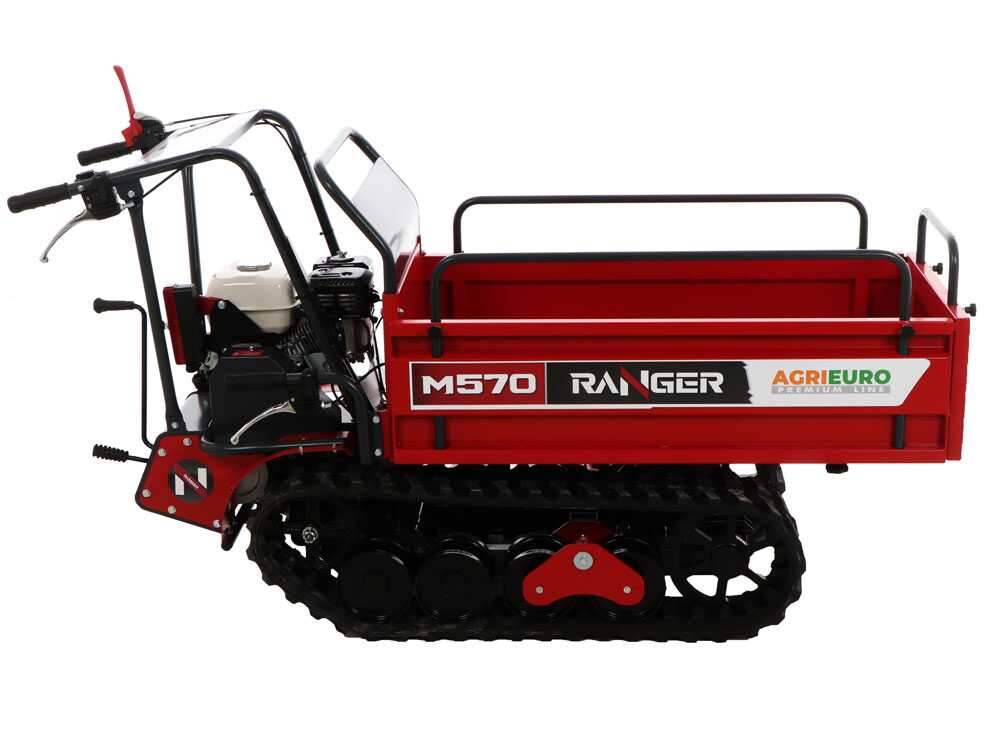 Rupsdumper laadvermogen 500 kg AgriEuro Premium Ranger M570-E Extendable, motor Honda GX200, detail 6