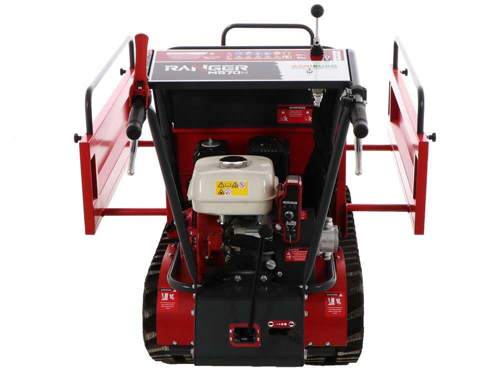 Rupsdumper laadvermogen 500 kg AgriEuro Premium Ranger M570 H-E Extendable, motor Honda GX200, detail 6