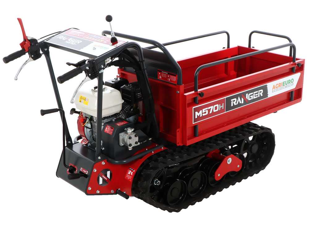 Rupsdumper laadvermogen 500 kg AgriEuro Premium Ranger M570 H Extendable, motor Honda GX200, detail 6