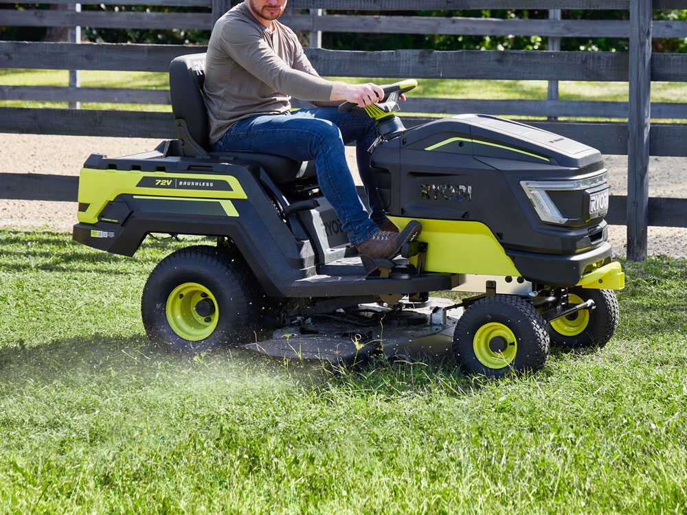 Ryobi RY72TMX117-310 accu-zitmaaier met zijuitworp 117 cm, automaat, detail 6