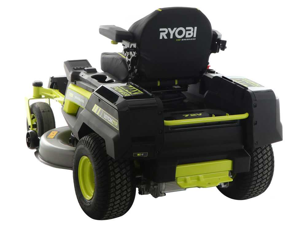 Ryobi ZTRX107 accu-zero-turn zitmaaier 107 cm, automaat, detail 5