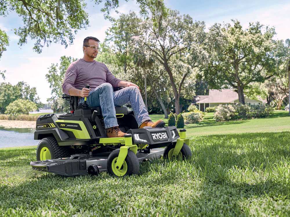 Ryobi ZTRX137 accu-zero-turn zitmaaier 137 cm, automaat, detail 5