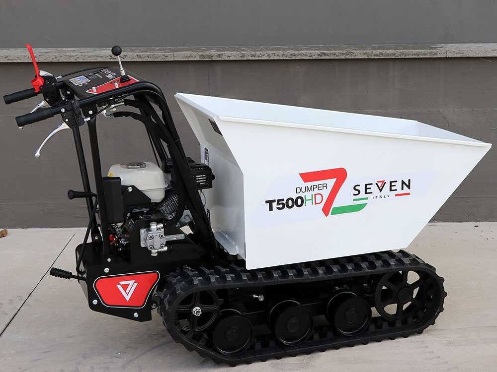 Rupsdumper laadvermogen 500 kg Seven Italy T500HD GX-E, hydraulisch kiepen, detail 6