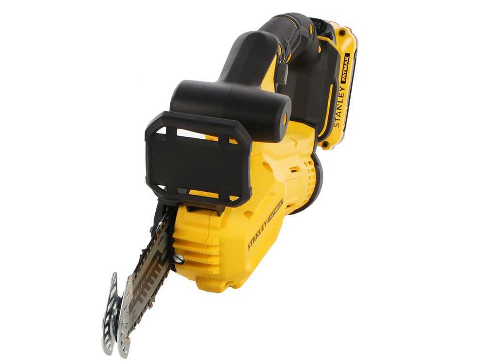 Stanley Fatmax SFMCPS415 accu kettingzaag voor snoeien, zwaard 15 cm, 20 V 2 Ah, detail 5