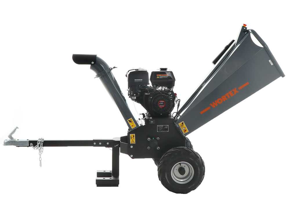 Wortex Drake D420/120L benzine hakselaar, takken tot 90 mm, detail 5
