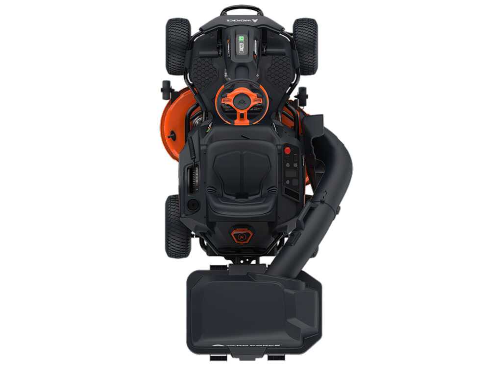 Yard Force E559 accu-zitmaaier met opvangbak 96 cm, automaat, detail 6