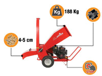 Attila ATS 1300 DLE benzine hakselaar, takken tot 90 mm, elektrische start, detail 6