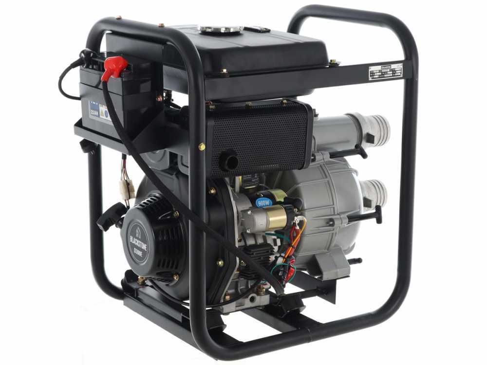 BlackStone BD-T 8000ES diesel motorpomp voor vuil water, aansluiting 80 mm, detail 6