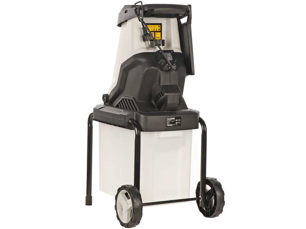 BlackStone SHRED 45 BL PLUS elektrische hakselaar, takken tot 45 mm, detail 6