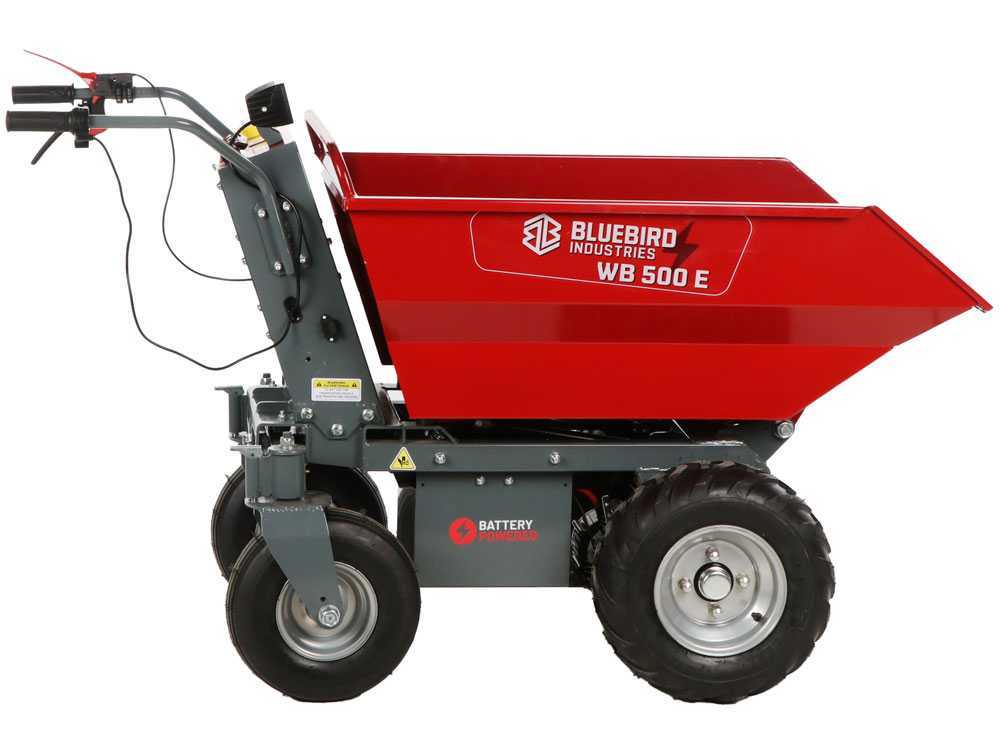 Accu motorkruiwagen laadvermogen 500 kg Blue Bird WB 500E, 48 V 32 Ah, detail 6
