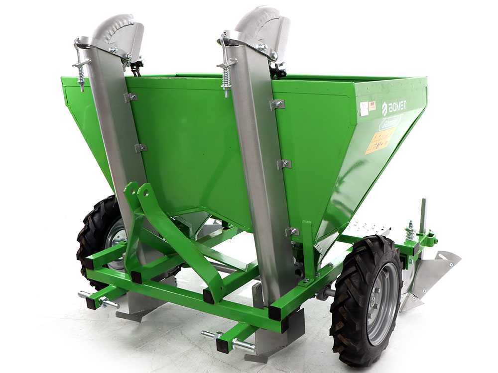 Bomet Gemini 2-rijige aardappelpootmachine, rubberwielen, detail 7