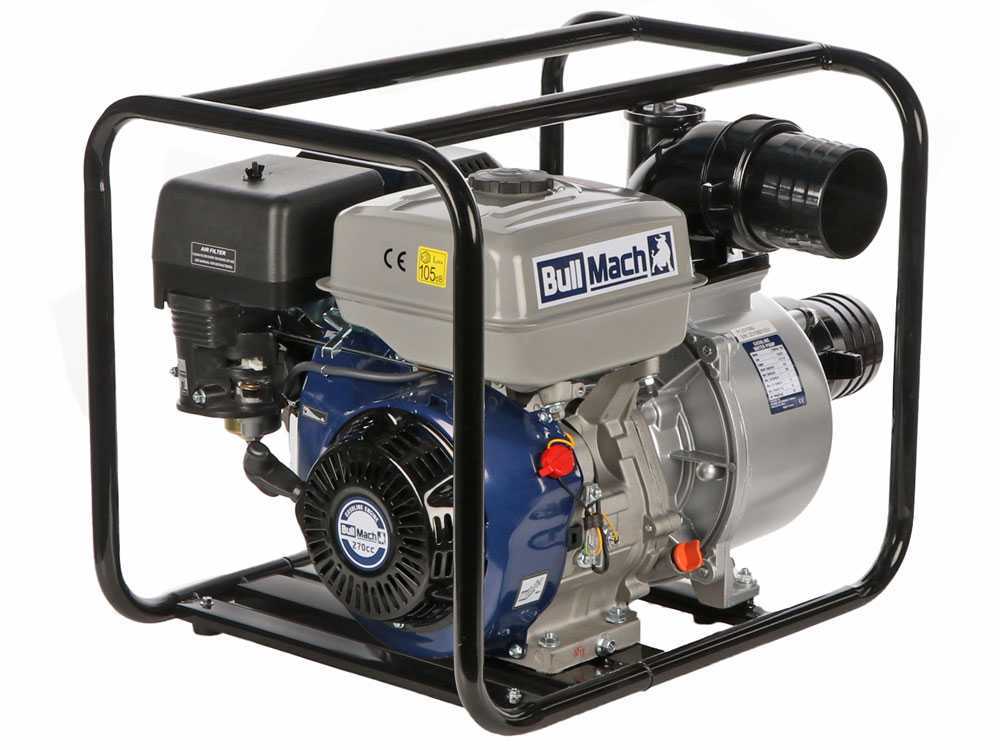 BullMach LYMPHIA 100 benzine motorpomp, aansluiting 100 mm, detail 6