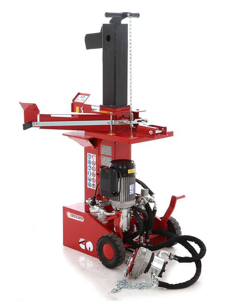Ceccato Olindo BULL SPLET12 KOMBI elektrische houtklover, 12 ton, verticaal, detail 7