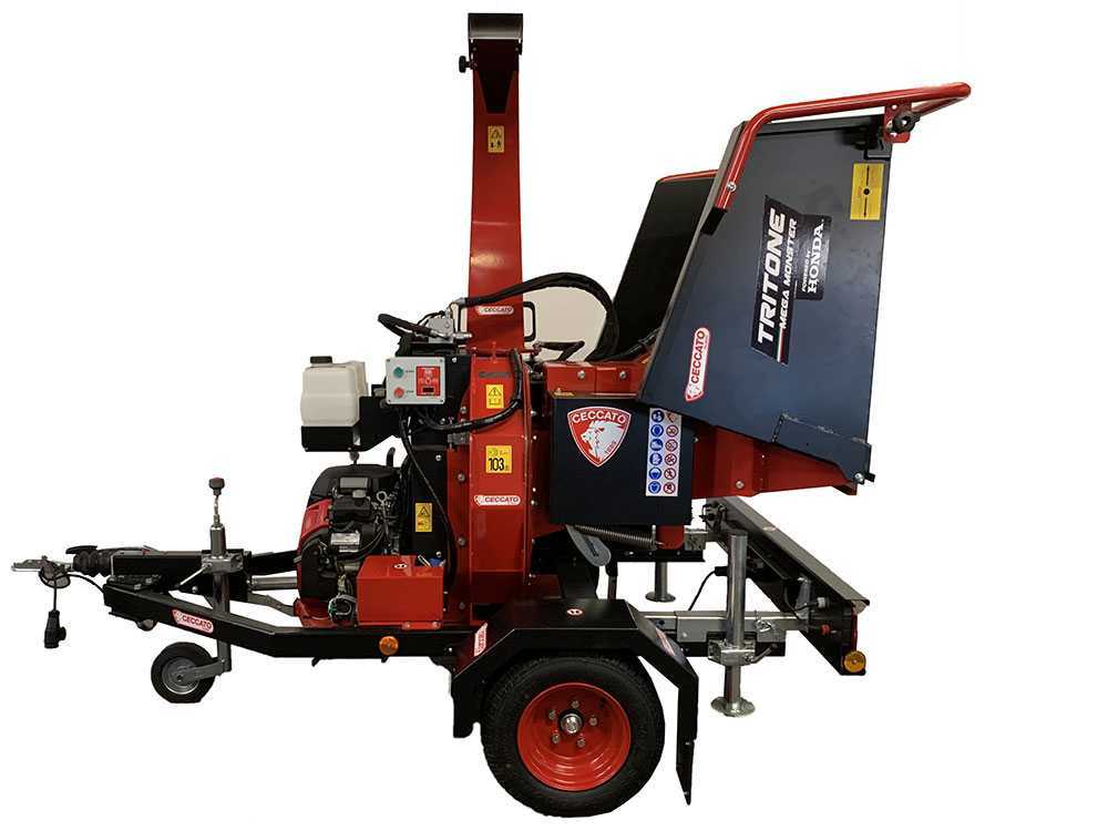 Ceccato Olindo Triton Mega Monster benzine hakselaar, takken tot 150 mm, op wielen, detail 7