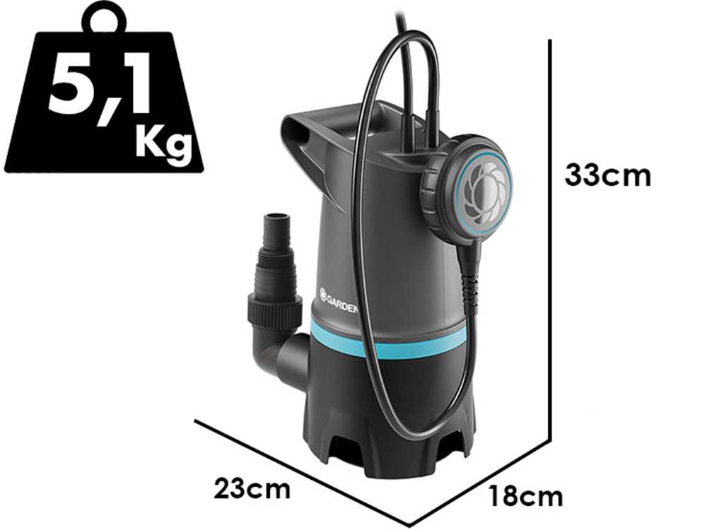 Gardena 20000 BASIC dompelpomp voor vuil water, detail 6