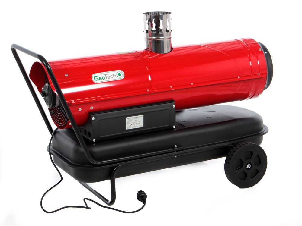 GeoTech IDH 3000 diesel heteluchtkanon 30 kW, indirect gestookt, detail 7