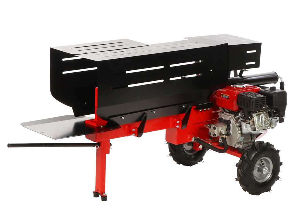 GeoTech LS12-50 HG benzine houtklover, 8 ton, horizontaal, detail 6