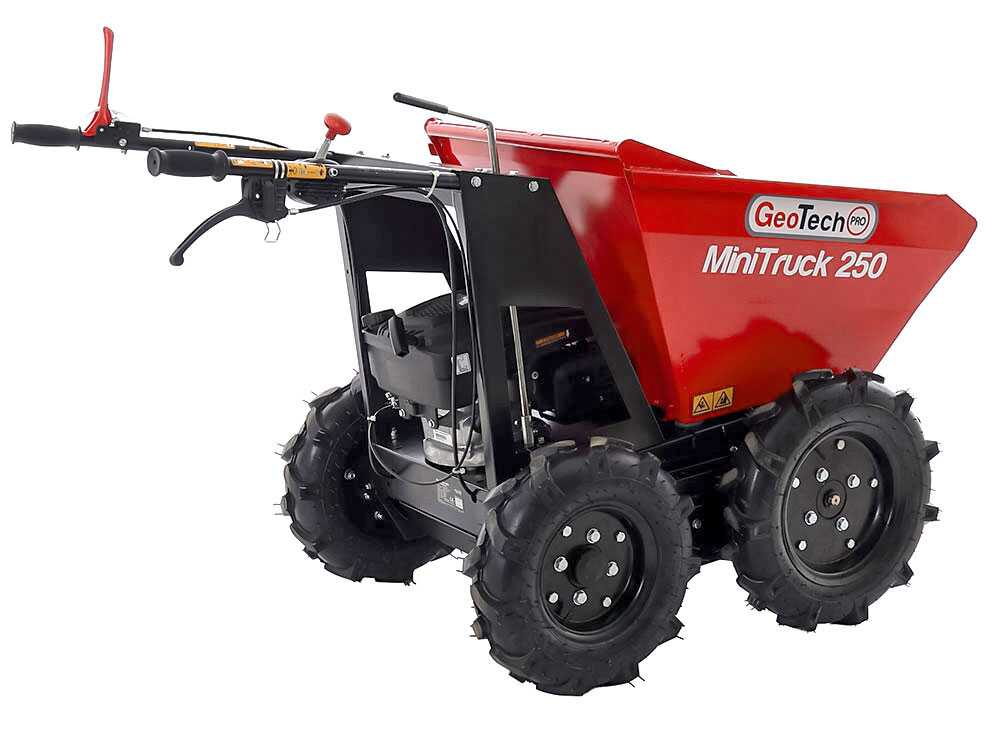 Motorkruiwagen laadvermogen 250 kg GeoTech Pro MiniTruck 250, motor Loncin LC1P65FE, 4x4, detail 6