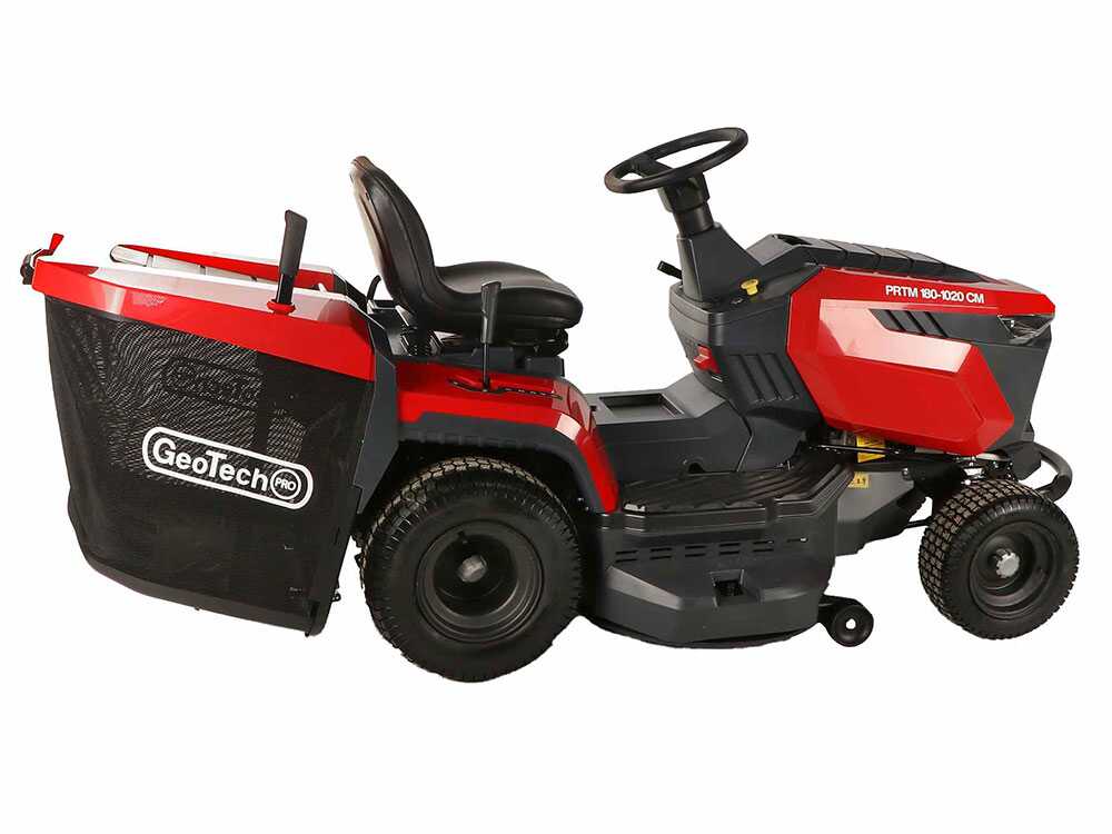GeoTech Pro PRTM 180-1020 CM gazontractor met opvangbak 102 cm, versnellingsbak, detail 6