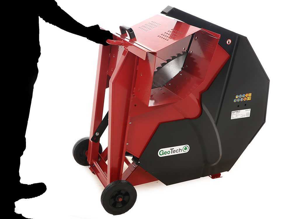 GeoTech SA 700-M elektrische brandhoutzaag, 230 V, detail 7