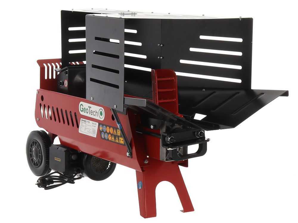 GeoTech SPHED 7.5 elektrische houtklover, 7 ton, horizontaal, detail 6