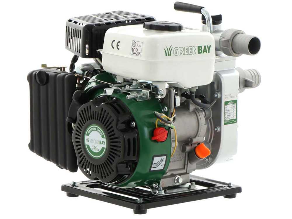 GreenBay GB-WP 40 benzine motorpomp, aansluiting 40 mm, detail 6