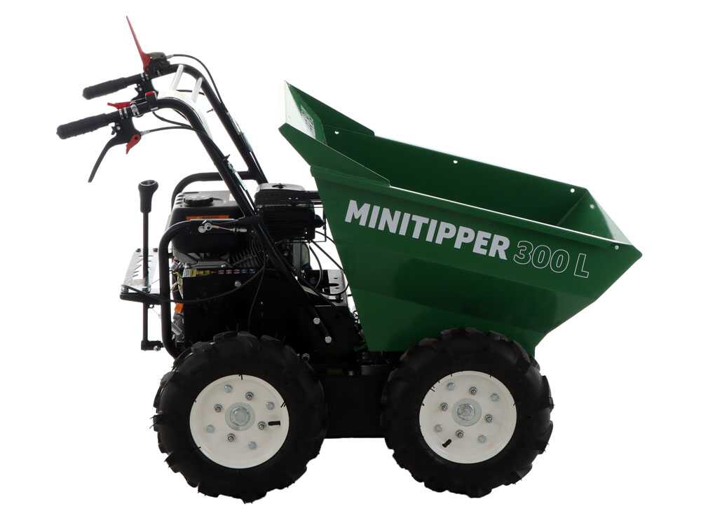 Motorkruiwagen laadvermogen 300 kg GreenBay MiniTipper 300 L, motor Loncin G200F, 4x4, detail 6