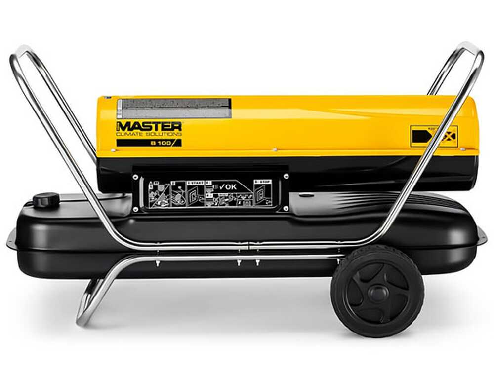 Master B 100 diesel heteluchtkanon 29 kW, direct gestookt, detail 7