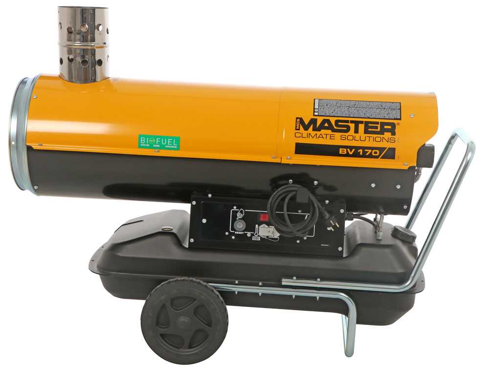 Master BV 170 diesel heteluchtkanon 47 kW, indirect gestookt, detail 7