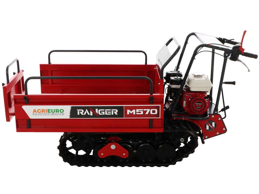 Rupsdumper laadvermogen 500 kg AgriEuro Premium Ranger M570 Extendable, motor Honda GX200, detail 7