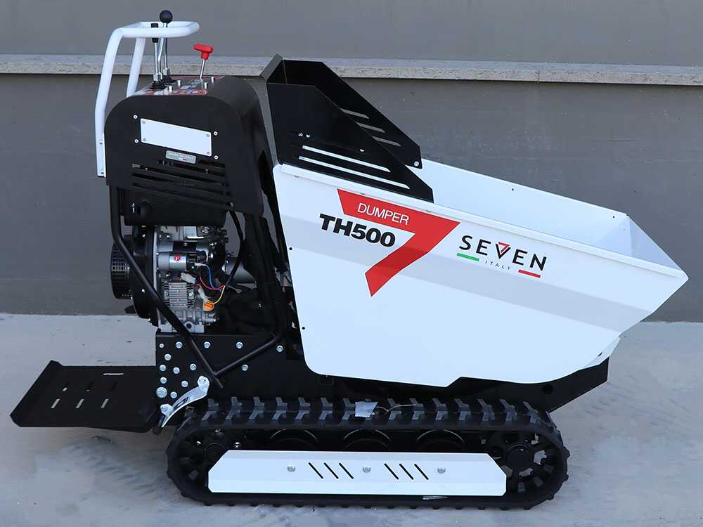 Diesel rupsdumper laadvermogen 500 kg Seven Italy TH500 KM178-E, hydraulisch kiepen, detail 7