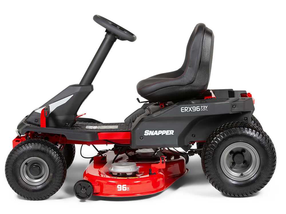 Snapper ERX96 accu-zitmaaier met zijuitworp 96 cm, automaat, detail 6