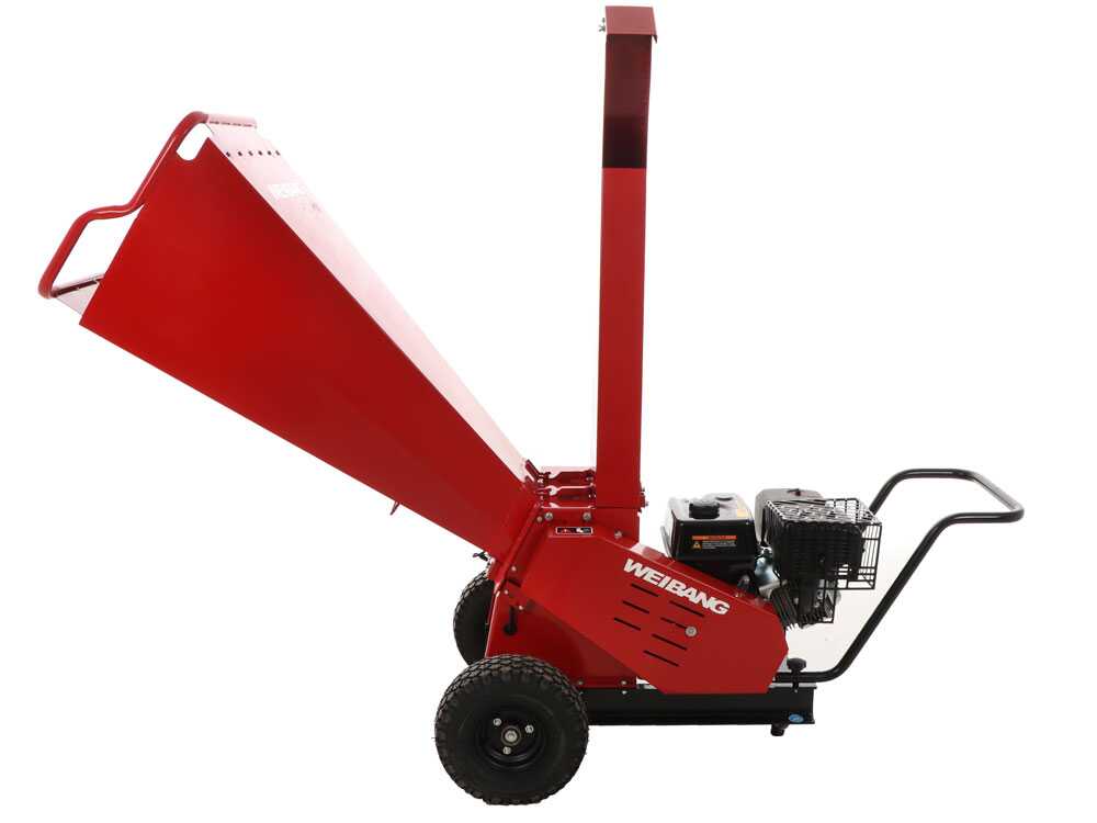 Weibang WBCH1013LCD benzine hakselaar, takken tot 100 mm, detail 6