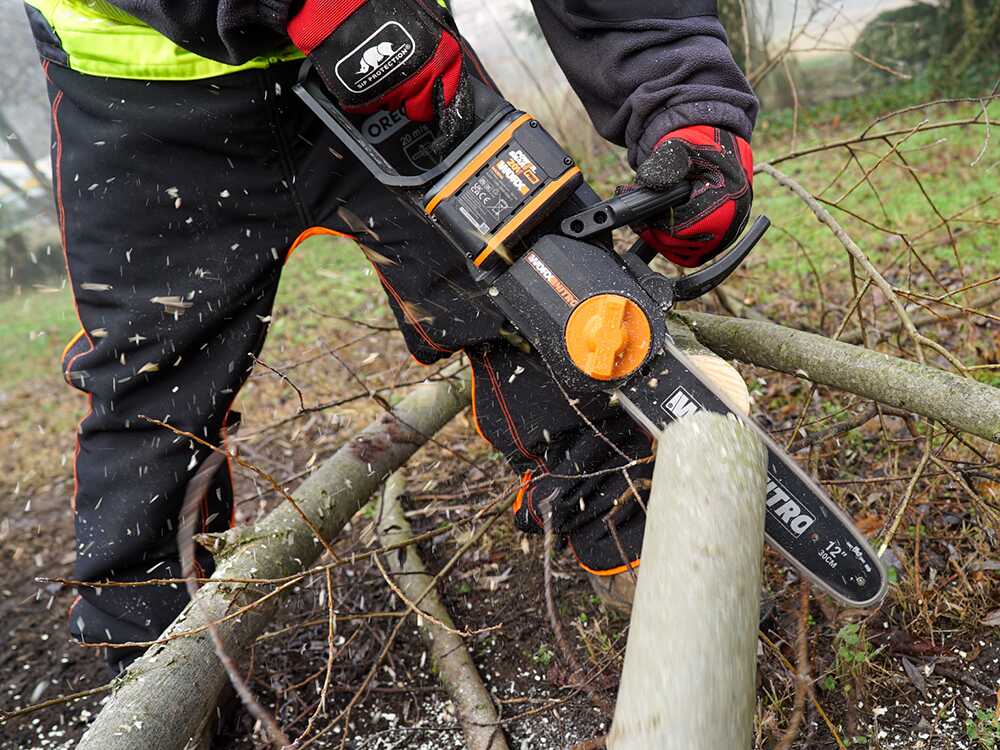 Worx Nitro WG350E accu kettingzaag, zwaard 30 cm, 20 V 4 Ah, detail 6