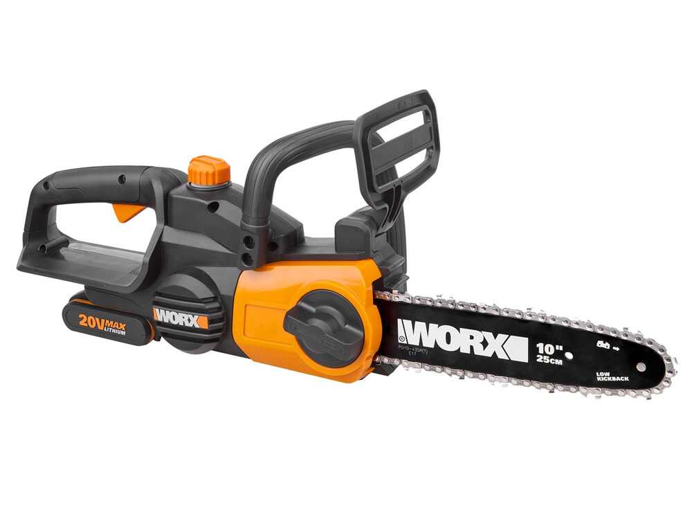 Worx WG322E.1 accu kettingzaag, zwaard 25 cm, 20 V 2 Ah, detail 7