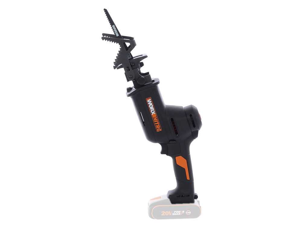 Worx WG893E.9 accu reciprozaag, 20 V zonder accu, detail 7