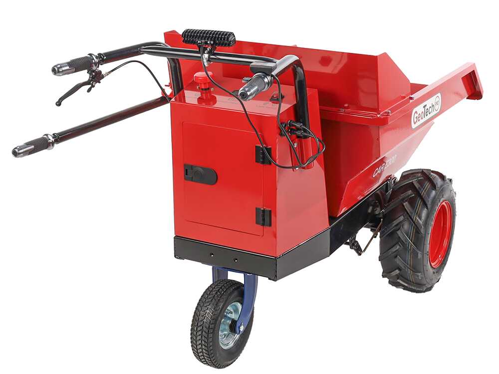 Accu motorkruiwagen laadvermogen 300 kg GeoTech Pro Wheelbarrow Mini, detail 7