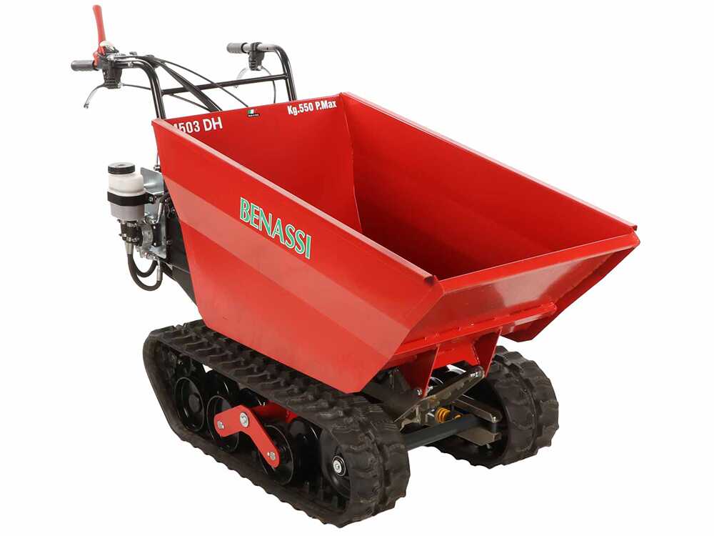 Rupsdumper laadvermogen 550 kg Benassi M503DH, hydraulisch kiepen, detail 7