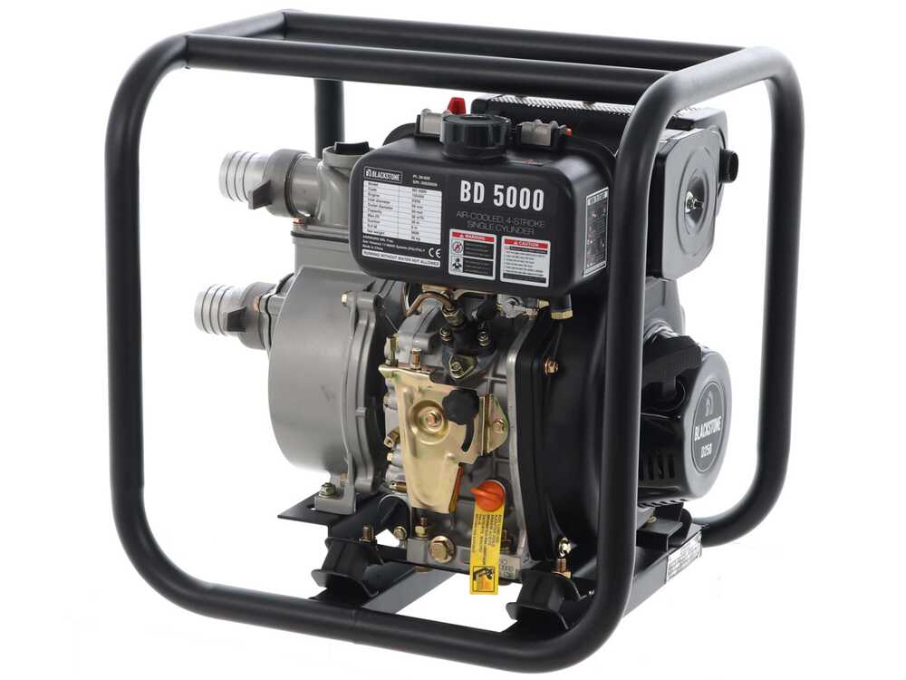 BlackStone BD 5000 diesel motorpomp, aansluiting 50 mm, detail 7