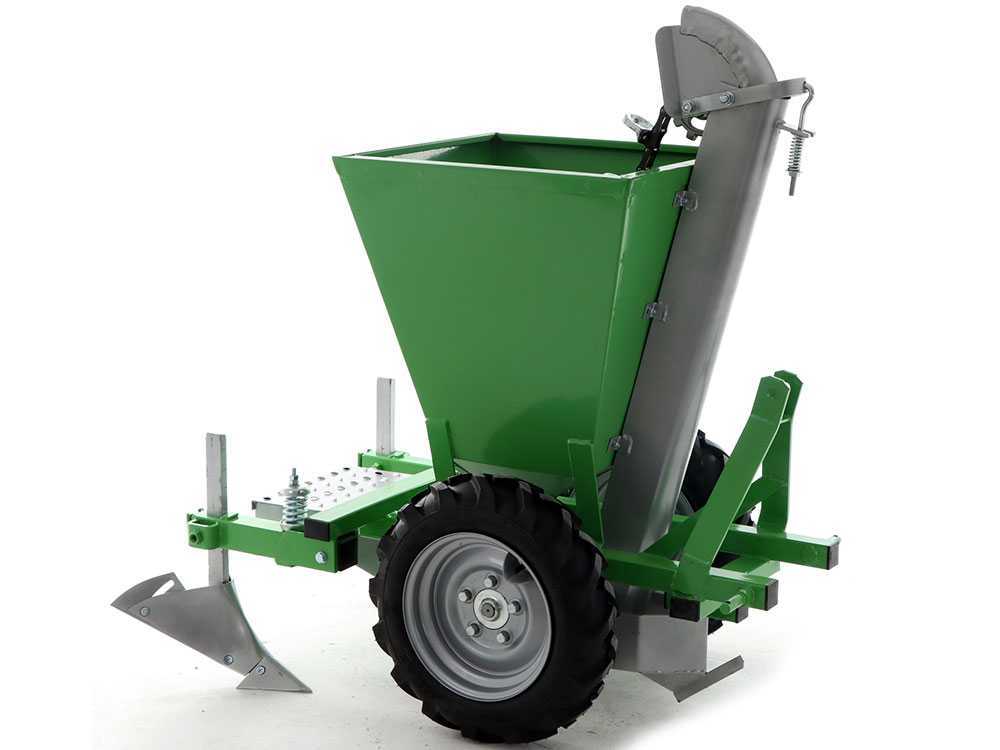 Bomet Gemini 1-rijige aardappelpootmachine, rubberwielen, detail 7