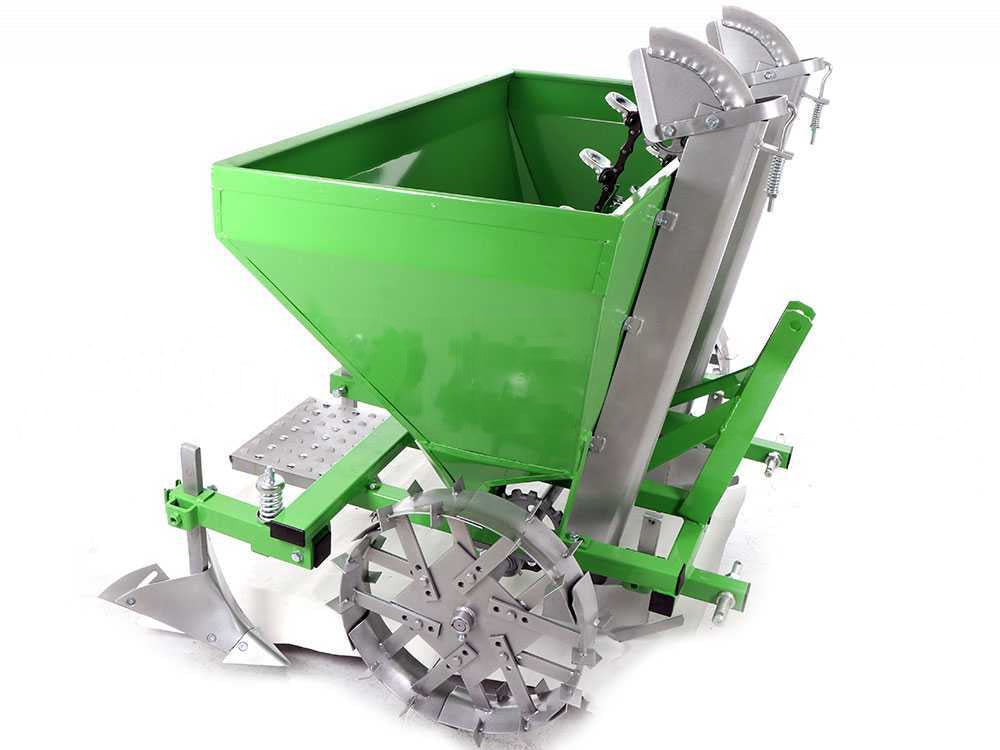 Bomet Gemini 2-rijige aardappelpootmachine, metalen wielen, detail 8