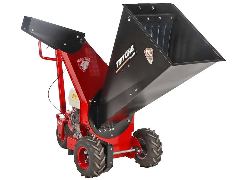 Ceccato Olindo Tritone Maxi benzine hakselaar, takken tot 70 mm, op wielen, detail 7