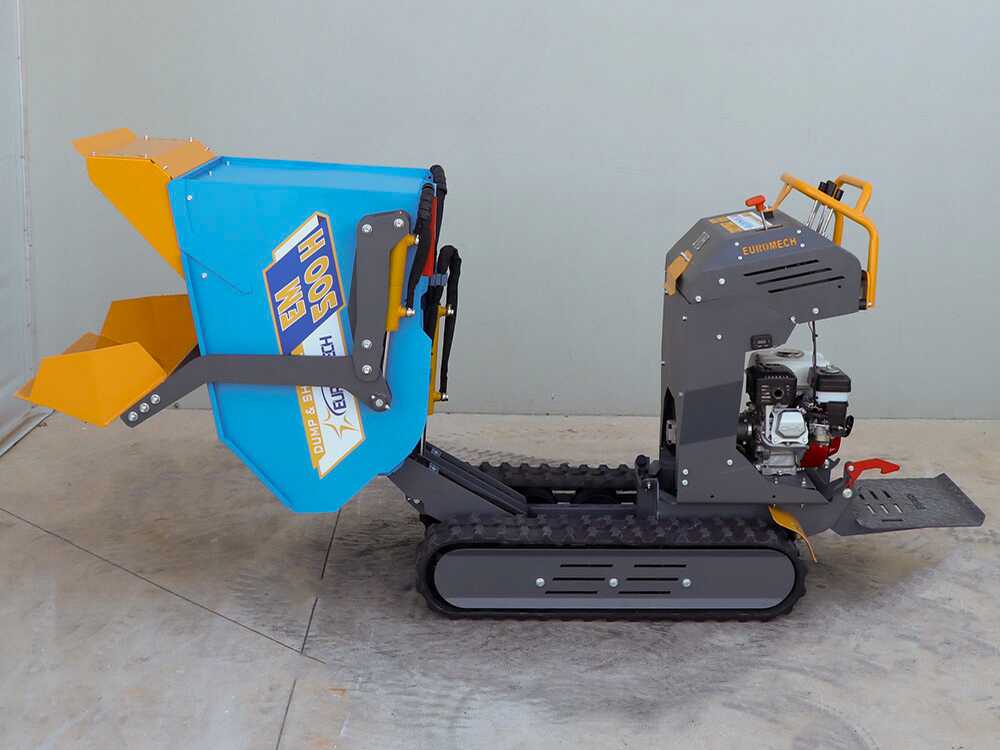 Rupsdumper laadvermogen 500 kg EuroMech EM500H-Dump & Shovel, hydraulisch kiepen, detail 8
