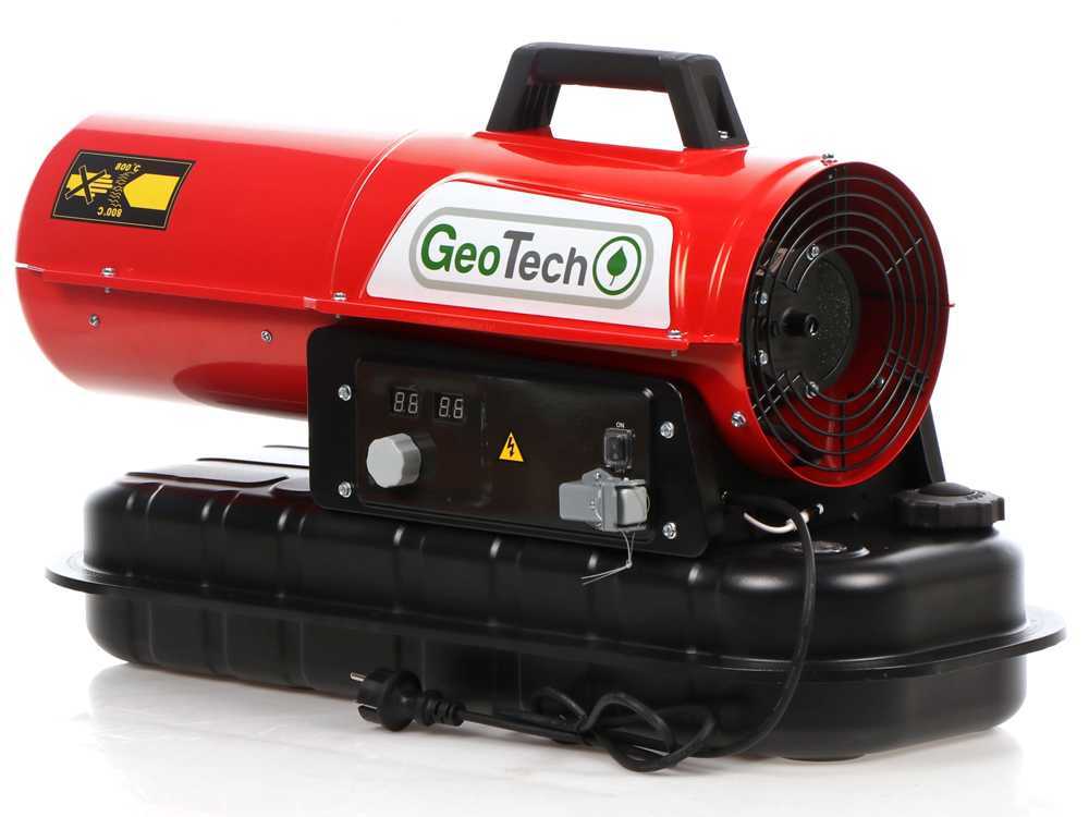 GeoTech DH 2000 diesel heteluchtkanon 20 kW, direct gestookt, detail 7