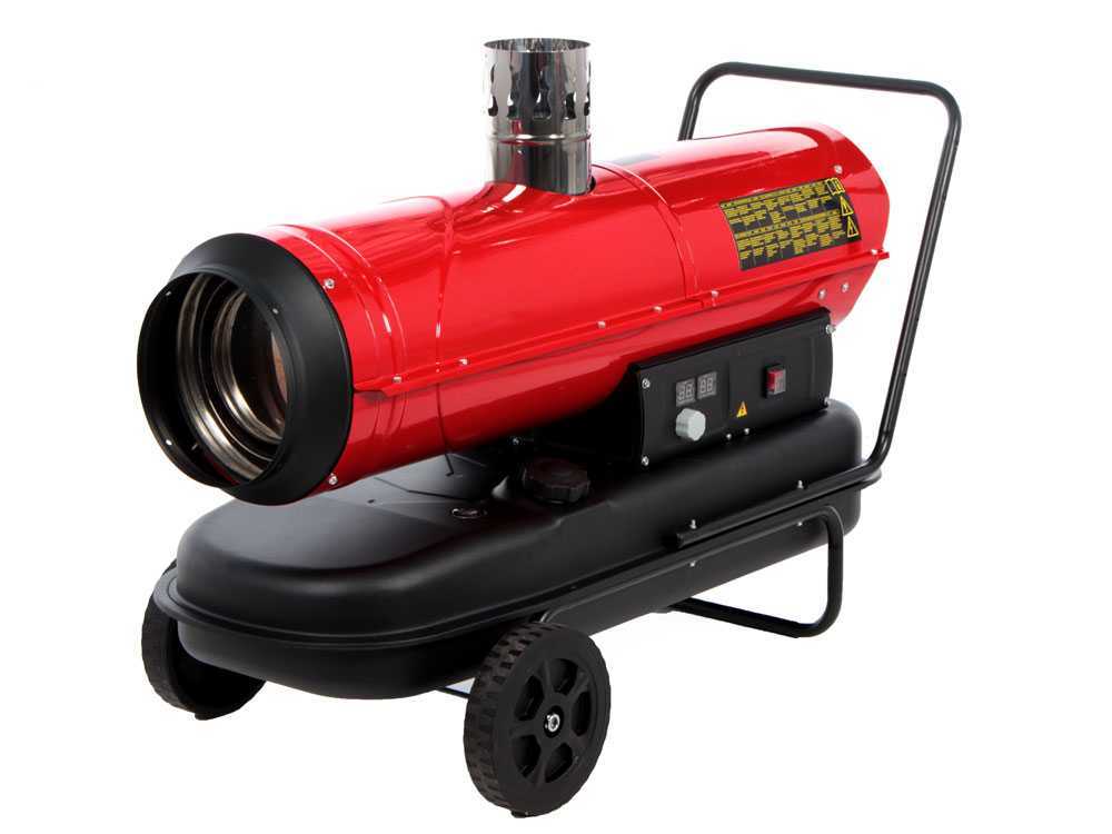 GeoTech IDH 3000 diesel heteluchtkanon 30 kW, indirect gestookt, detail 8