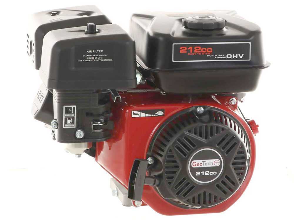 GeoTech Pro 212 cc benzinemotor met horizontale as, 7,5 pk, detail 7
