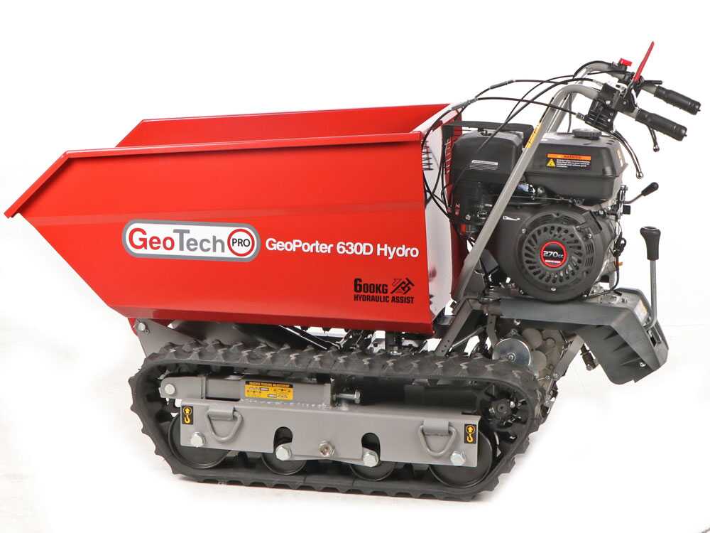 Rupsdumper laadvermogen 600 kg GeoTech Pro GeoPorter 630D Hydro, hydraulisch kiepen, detail 8